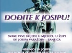 Molitva sv. Josipu svake prve srijede u mjesecu u Župi sv. Josipa u Varaždinu